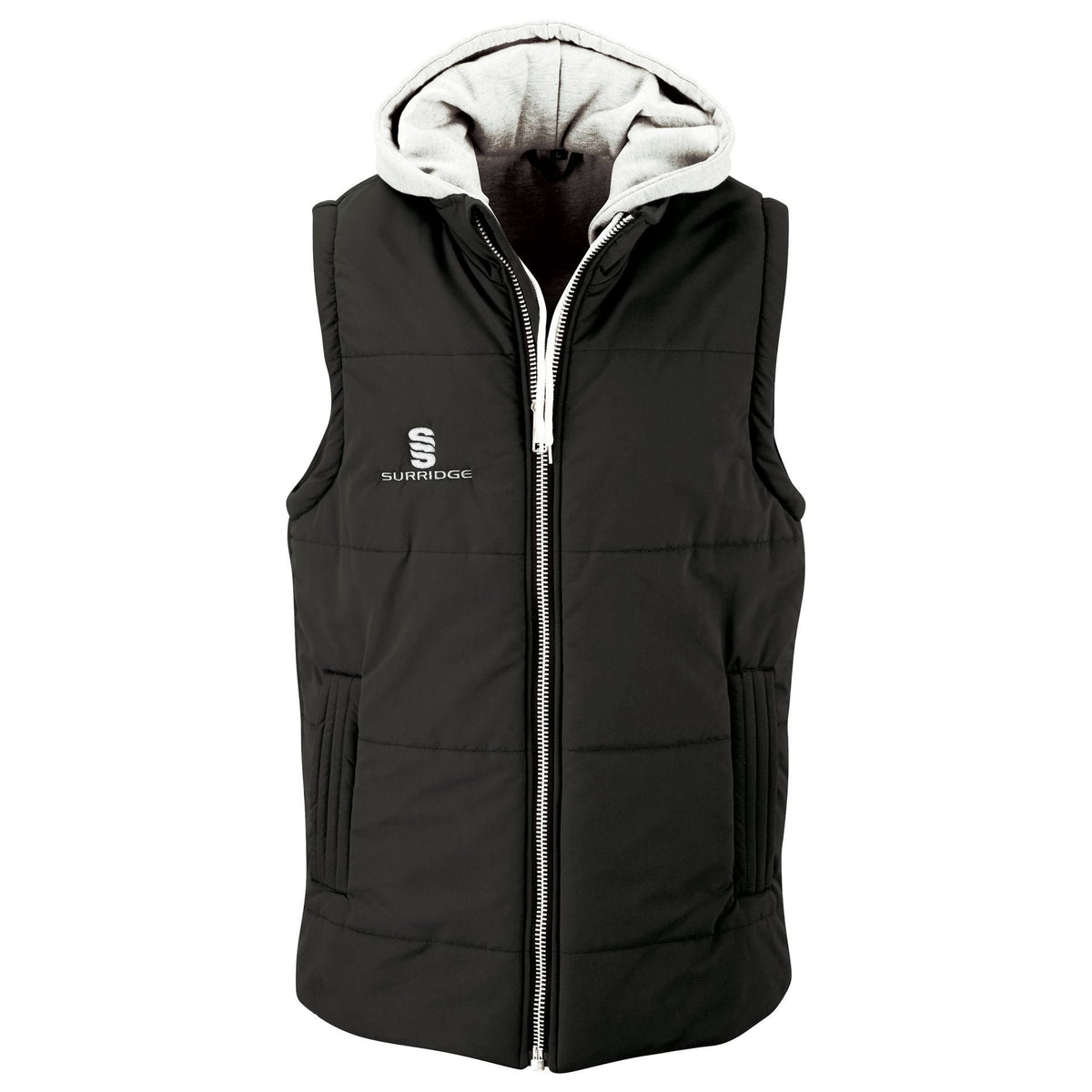 Surridge Padded Hoody Gilet - Black