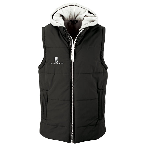 Surridge Padded Hoody Gilet - Black