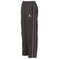 Surridge Classic Tracksuit Pant With Thigh Length Zip (Adult) - Black Mens