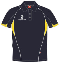 Surridge Curve Polo Shirt - Navy / Yellow