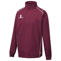 Surridge Curve Zip Rain Jacket - Maroon