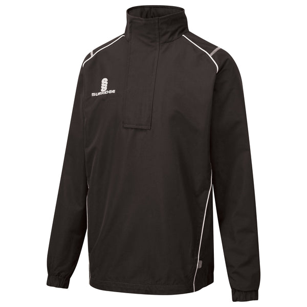 Surridge Curve Zip Rain Jacket - Black / White