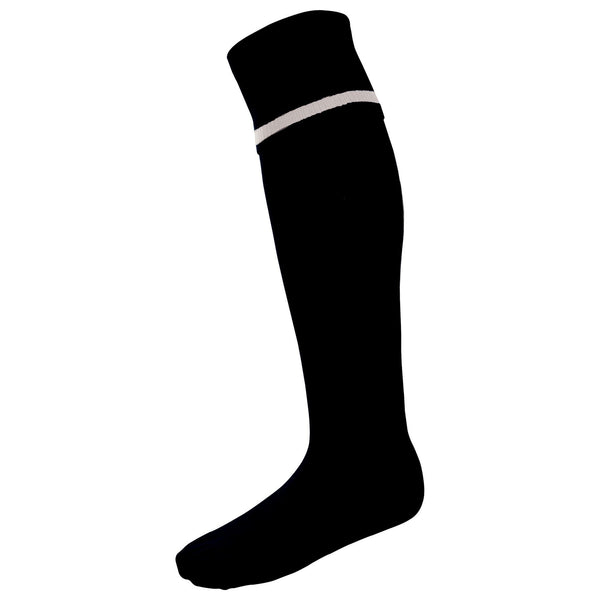 Surridge Single Band Sock (Junior) - Black / White