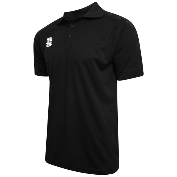 Surridge Dual Solid Colour Polo (Junior) - Black