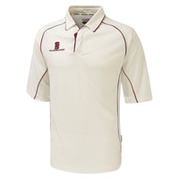 Surridge Premier Cricket Shirt - Short Sleeve Red