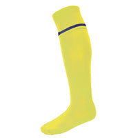 Surridge Single Band Sock (Junior) - Yellow / Royal
