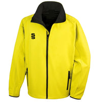 Surridge Core Printable Softshell Jacket - Yellow / Black