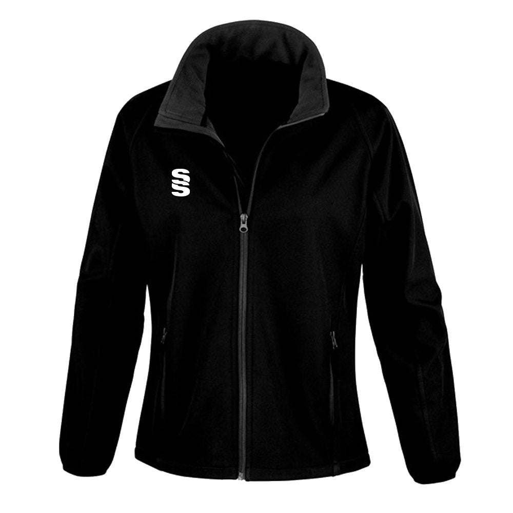 Surridge Female Core Printable Softshell Jacket - Black