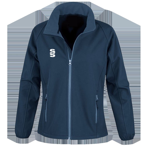 Surridge Female Core Printable Softshell Jacket - Navy