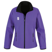 Surridge Female Core Printable Softshell Jacket - Purple