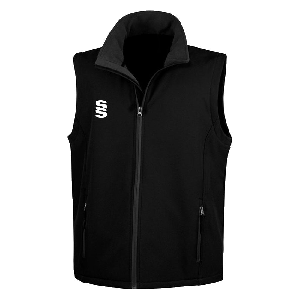 Surridge Core Printable Softshell Gilet Male - Black
