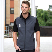 Surridge Core Printable Softshell Gilet Male - Charcoal