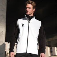 Surridge Core Printable Softshell Gilet Male - White / Black