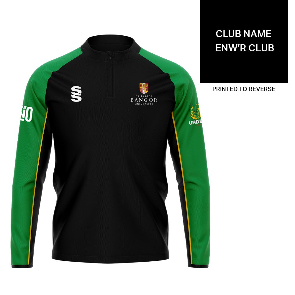 Surridge University Of Bangor - Mens / 1/4 / Zip / Performance / Top / (Logo)