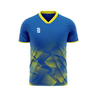 Surridge Copa Shirt / Short Sleeve (Junior) - Royal / Yellow