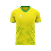 Surridge Copa Shirt / Short Sleeve (Junior) - Yellow / Emerald