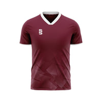 Surridge Copa Shirt / Short Sleeve (Junior) - Maroon / White