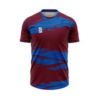 Surridge Evolution Shirt / Short Sleeve (Junior) - Maroon / Royal