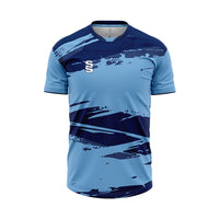 Surridge Evolution Shirt / Short Sleeve (Junior) - Sky / Navy