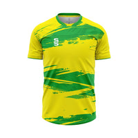 Surridge Evolution Shirt / Short Sleeve (Junior) - Yellow / Emerald