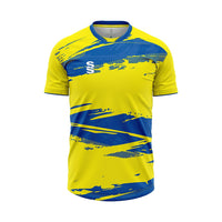 Surridge Evolution Shirt / Short Sleeve (Junior) - Yellow / Royal