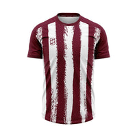 Surridge Strike Shirt / Short Sleeve (Junior) - Maroon / White