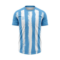 Surridge Strike Shirt / Short Sleeve (Junior) - Sky / White