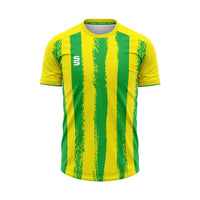 Surridge Strike Shirt / Short Sleeve (Junior) - Yellow / Emerald