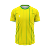 Surridge Premier Shirt / Short Sleeve (Junior) - Yellow / Emerald