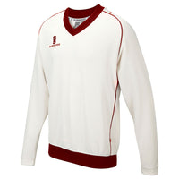 Surridge Curve Long Sleeve Sweater (Junior) - Red Trim