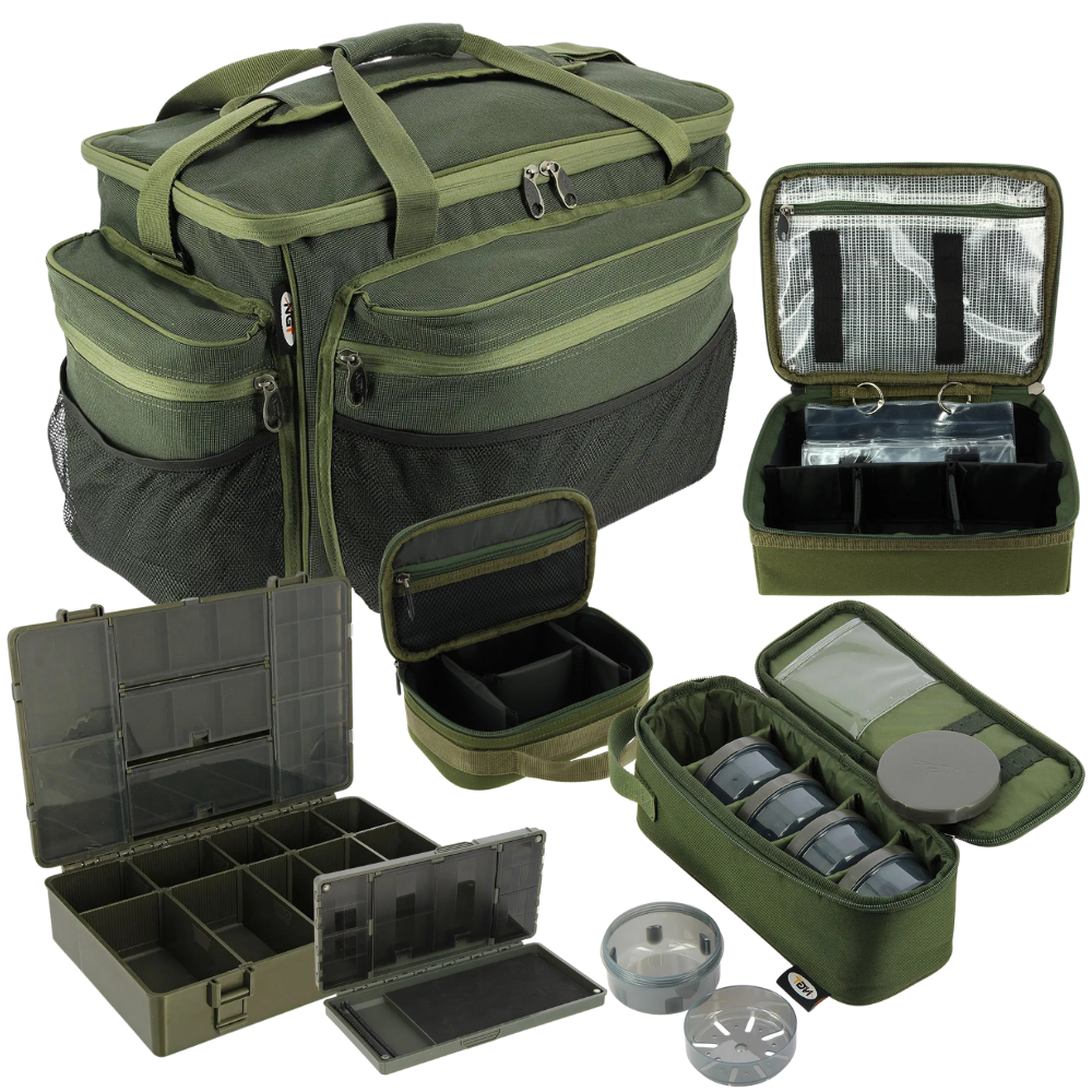 NGT Mega Luggage & Tackle Box Bundle