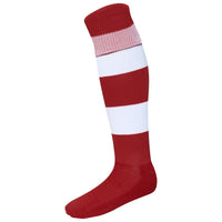 Surridge Hooped Sock (Junior) - Red / White