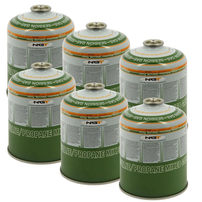 NGT 450g Butane/Propane Gas – 6 Pack