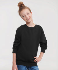 Russell Athletic Kids Raglan Sleeve Sweatshirt - Black