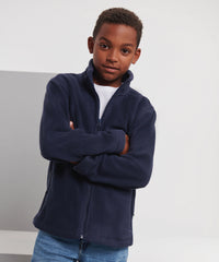 Russell Athletic Kids Full-zip Outdoor Fleece - Black