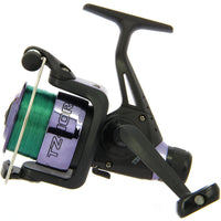 Black Coarse Fishing Reel Loaded With 8lb Line