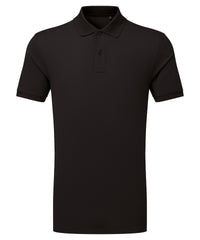 Asquith & Fox PRINTGUARD Recycled Polyester Polo - Black
