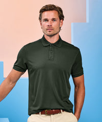Asquith & Fox PRINTGUARD Recycled Polyester Polo - Black