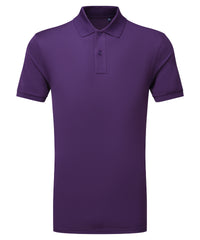 Asquith & Fox PRINTGUARD Recycled Polyester Polo - Purple