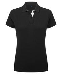 Asquith & Fox Women's Contrast Polo - Black/White