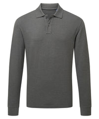 Asquith & Fox Men's Classic Fit Long Sleeved Polo - Charcoal