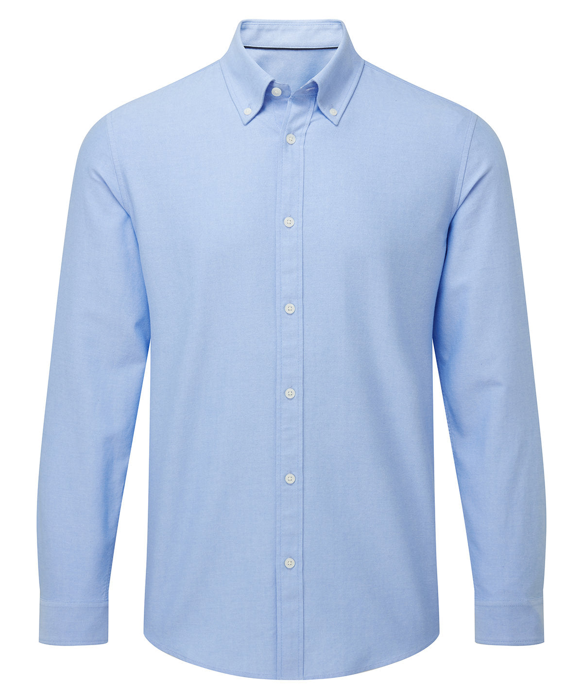 Asquith & Fox Men’s Cotton Long Sleeve Oxford Shirt - Light Blue