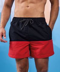 Asquith & Fox Block Colour Swim Shorts - Black