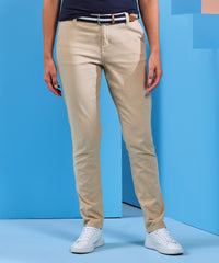 Asquith & Fox Women's Classic Fit Chinos - Black