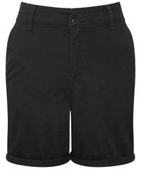 Asquith & Fox Women’s Ultimate Chino Shorts - Black