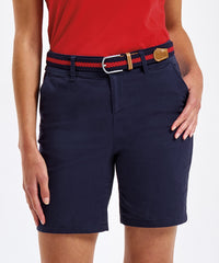 Asquith & Fox Women’s Ultimate Chino Shorts - Black