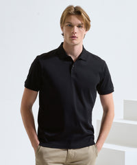 Asquith & Fox Premium Mercerised Polo - Black