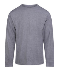 AWDis 180 Long Sleeve T - Heather Grey