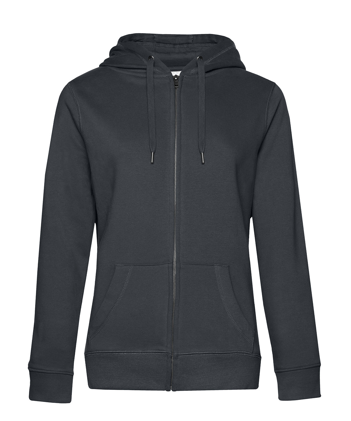 B&C Collection B&c Queen Zipped Hooded - Asphalt*