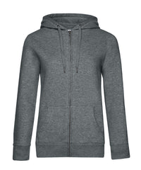 B&C Collection B&c Queen Zipped Hooded - Heather Mid Grey